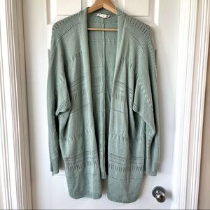 Large oversized knit cardigan
